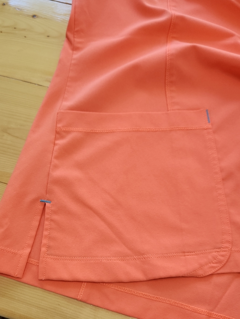 Scrubstar Women’s Zipped V-Neck Medical Scrub Top Melon Peach L - Picture 7 of 15